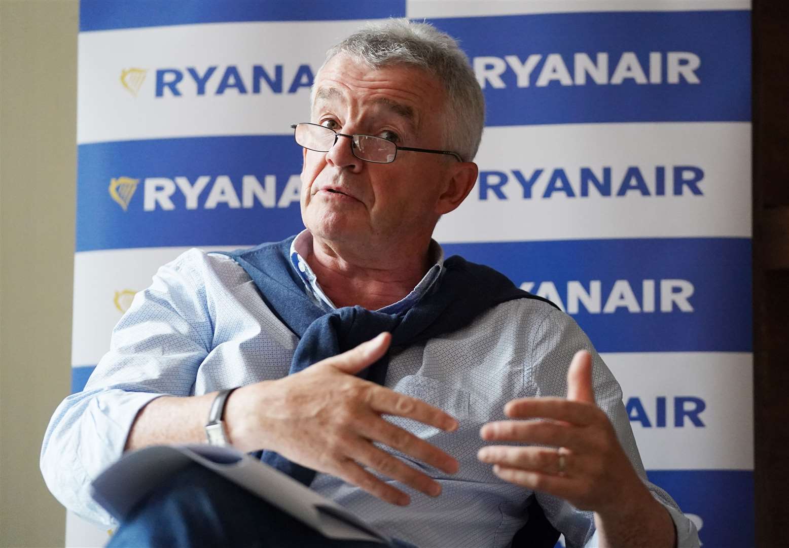 Ryanair boss Michael O’Leary said he is considering delisting the airline from the London Stock Exchange (Jonathan Brady / PA)