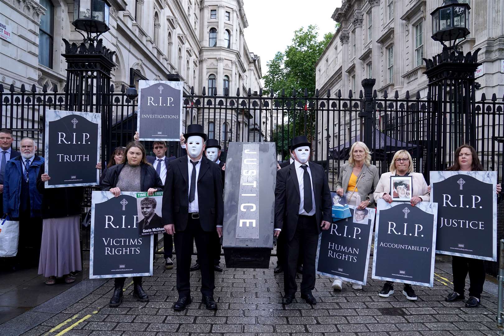 A number of protests have been staged in opposition to the government’s new legacy bill (Stefan Rousseau/PA)