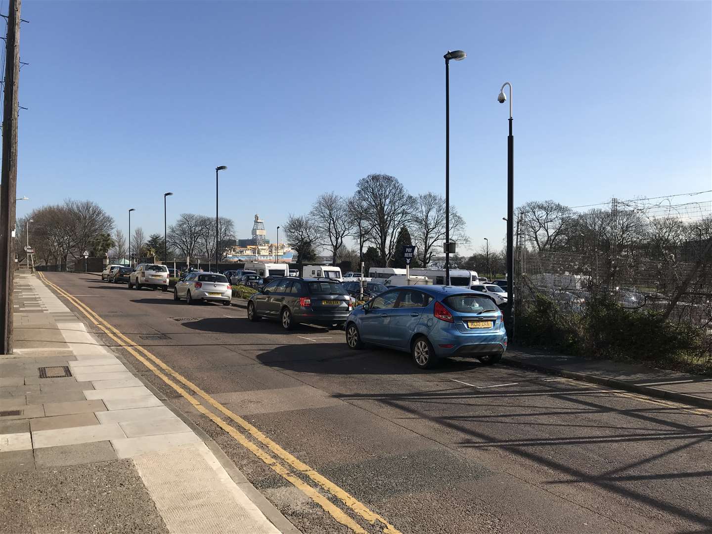 Police have moved on travellers from Milton Place car park in Gravesend