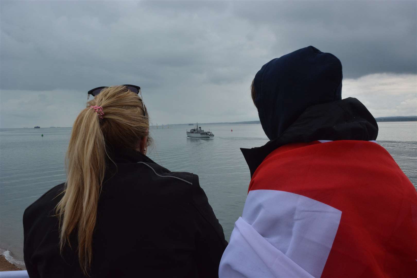 HMS Chiddingfold sails from Portsmouth Naval Base (Ben Mitchell/PA)