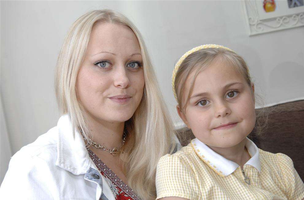 Leanne Bell and her daughter Alicia, from Canterbury