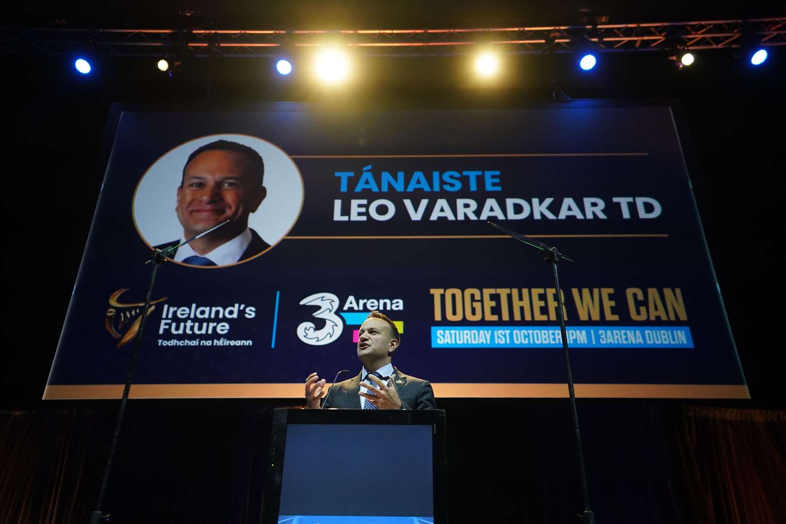 Tanaiste and leader of the Fine Gael party Leo Varadkar (Niall Carson/PA)