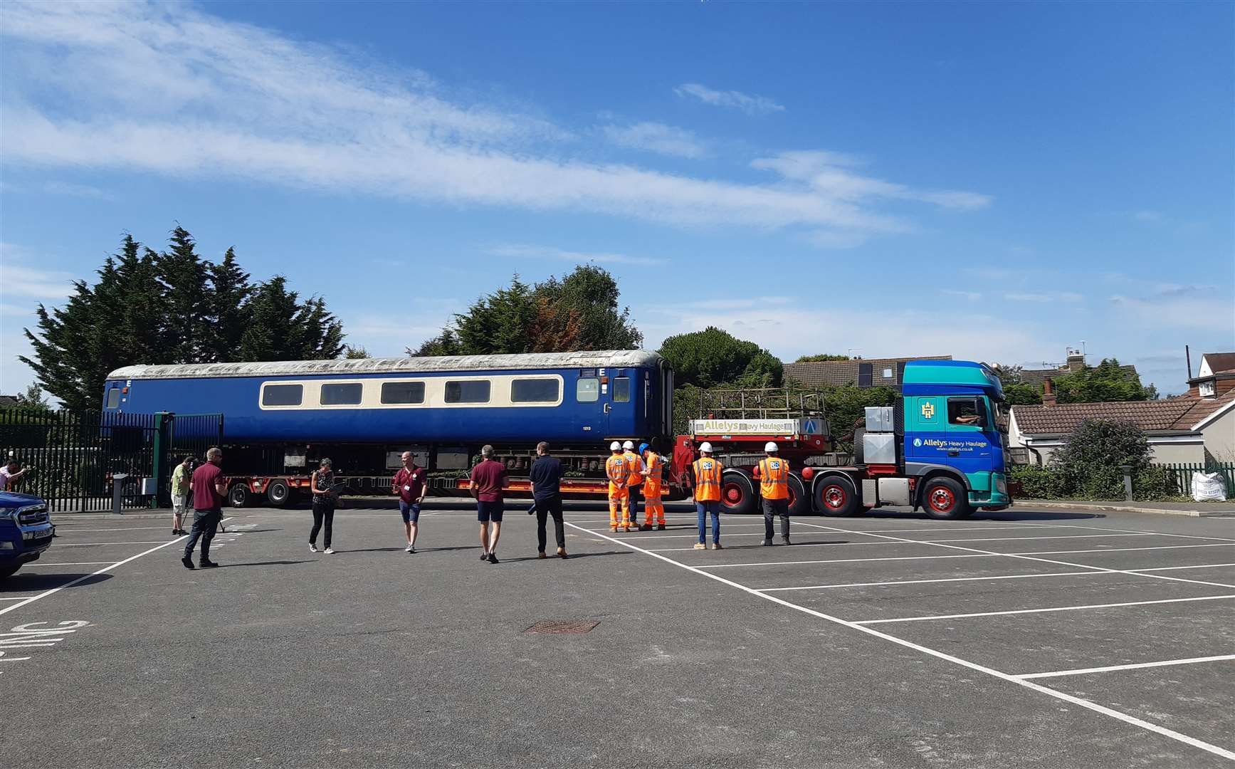 The train was transported all the way from Great Yarmouth