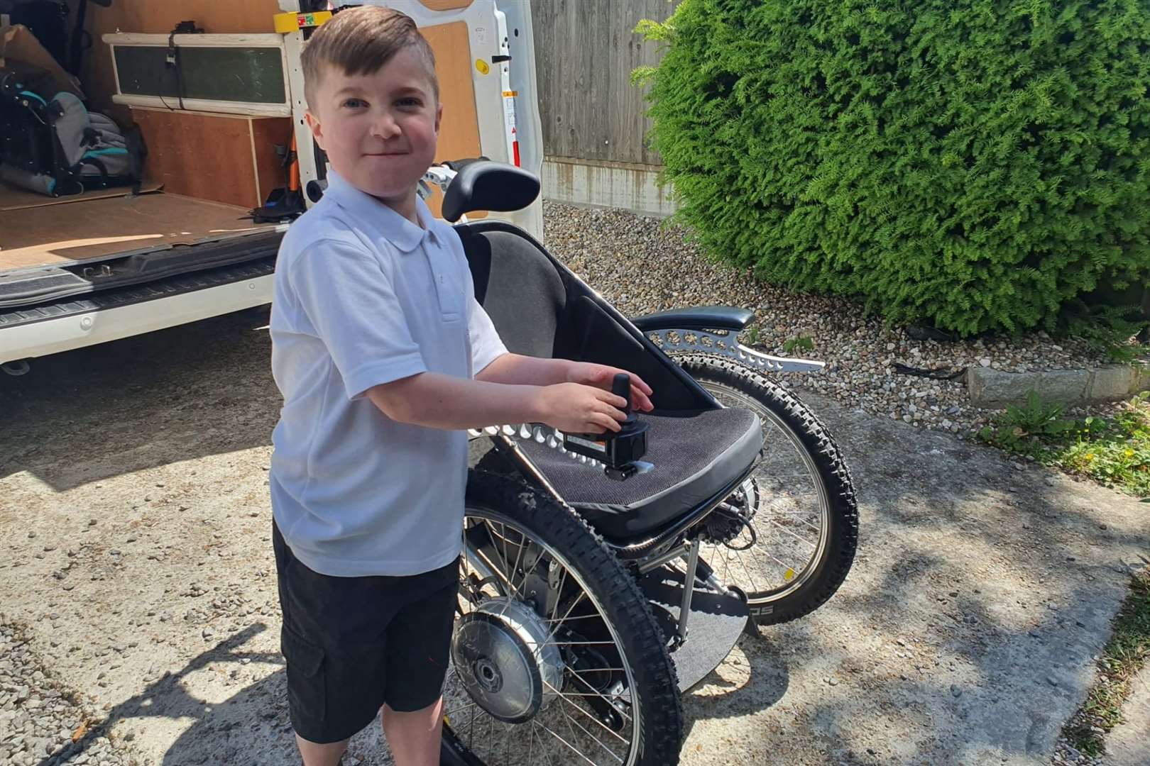 Henry's family have been fundraising for an electric wheelchair and thanks to supporters reached their target