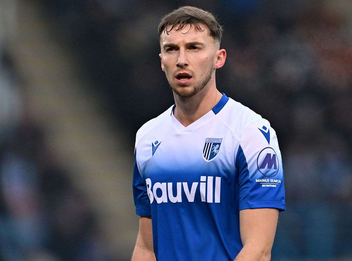 Conor Masterson is fit again for Gillingham after suffering with tendonitis Picture : Keith Gillard