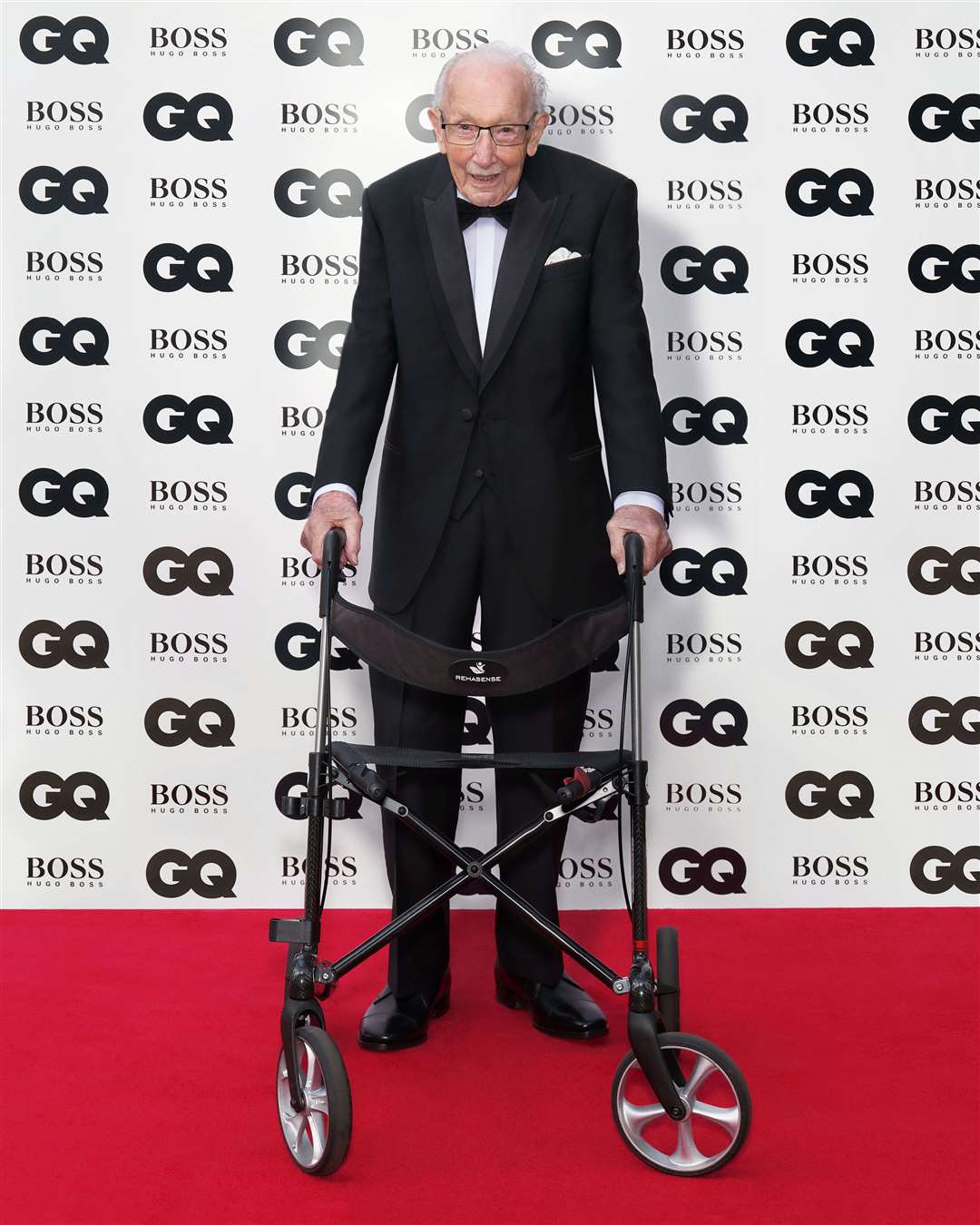 Captain Sir Tom Moore was honoured at the GQ Men Of The Year awards (GQ/PA)