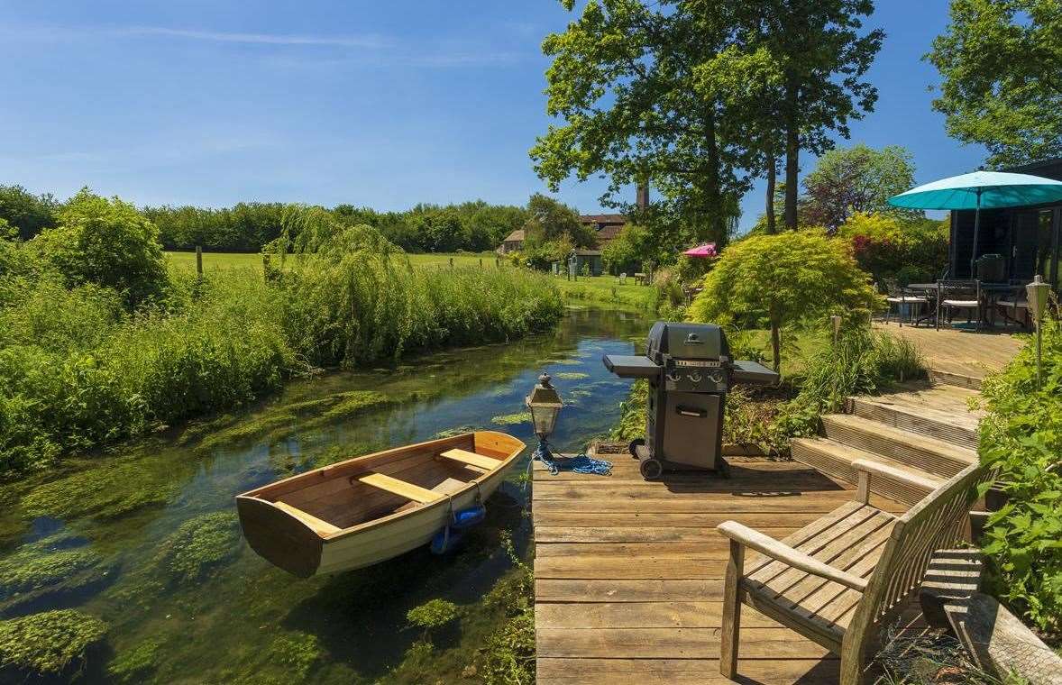 There is also a decking and stream at the site. Picture: Foundation Property