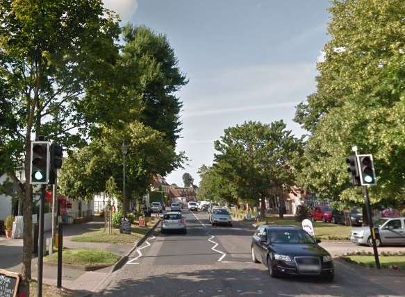 A girl was hit on this crossing in Wingham High Street. Pic: Google Street View