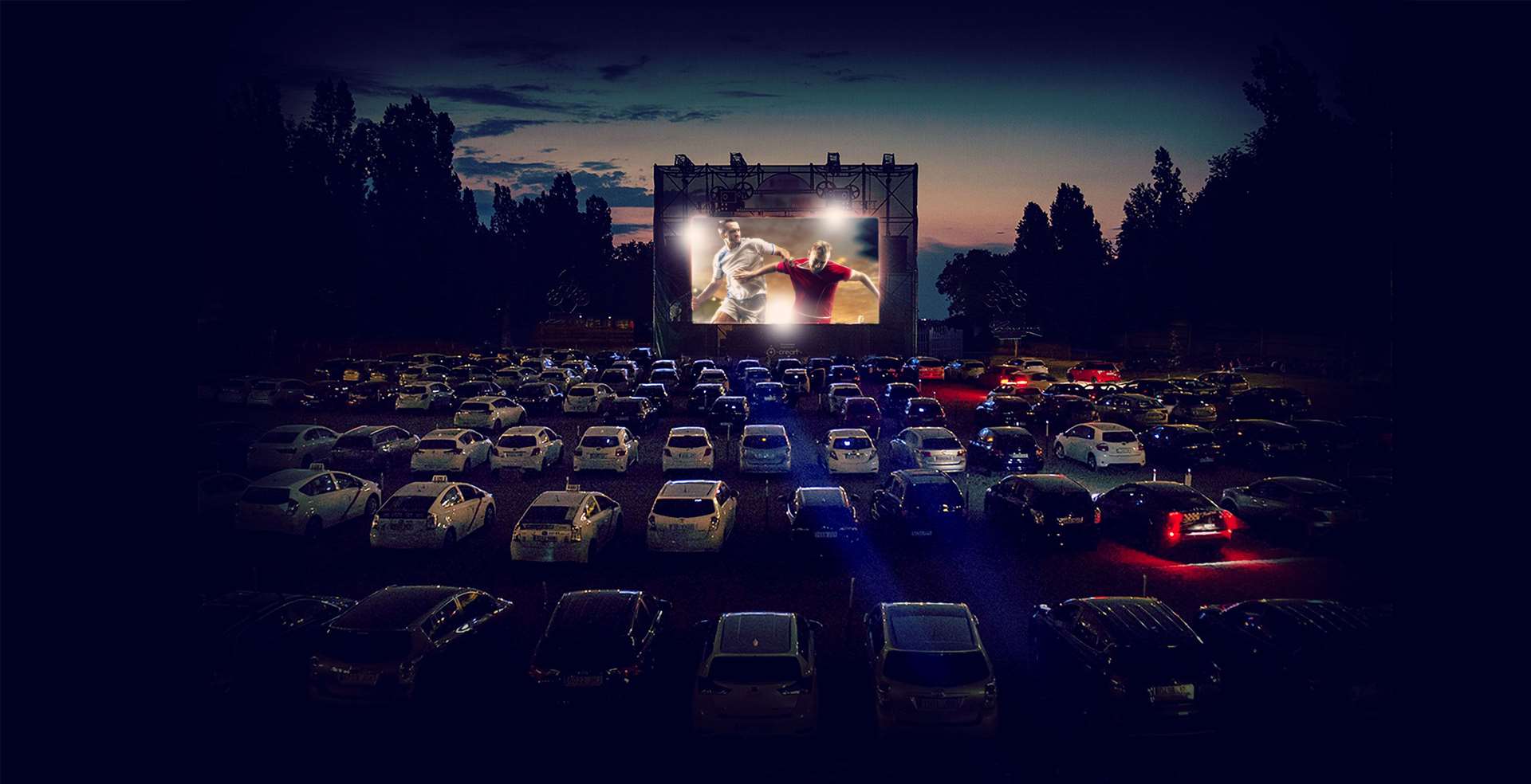 Drive-in football will give football fans the chance to watch Premier League games on the big screen