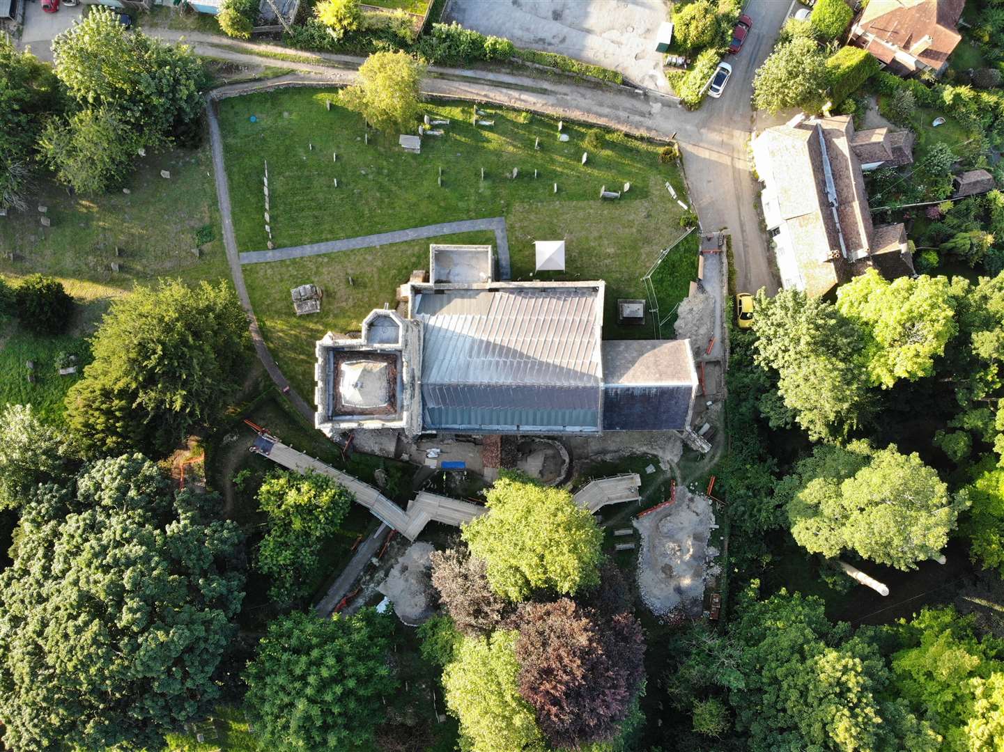 Main elements of the monestry in Lyminge were uncovered during the dig. Picture: Dr Gabor Thomas