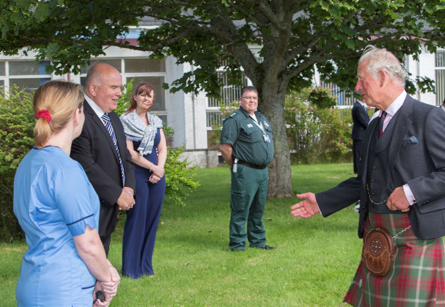 The Prince of Wales visited Caithness General Hospital in Wick (NHS Highland/PA)