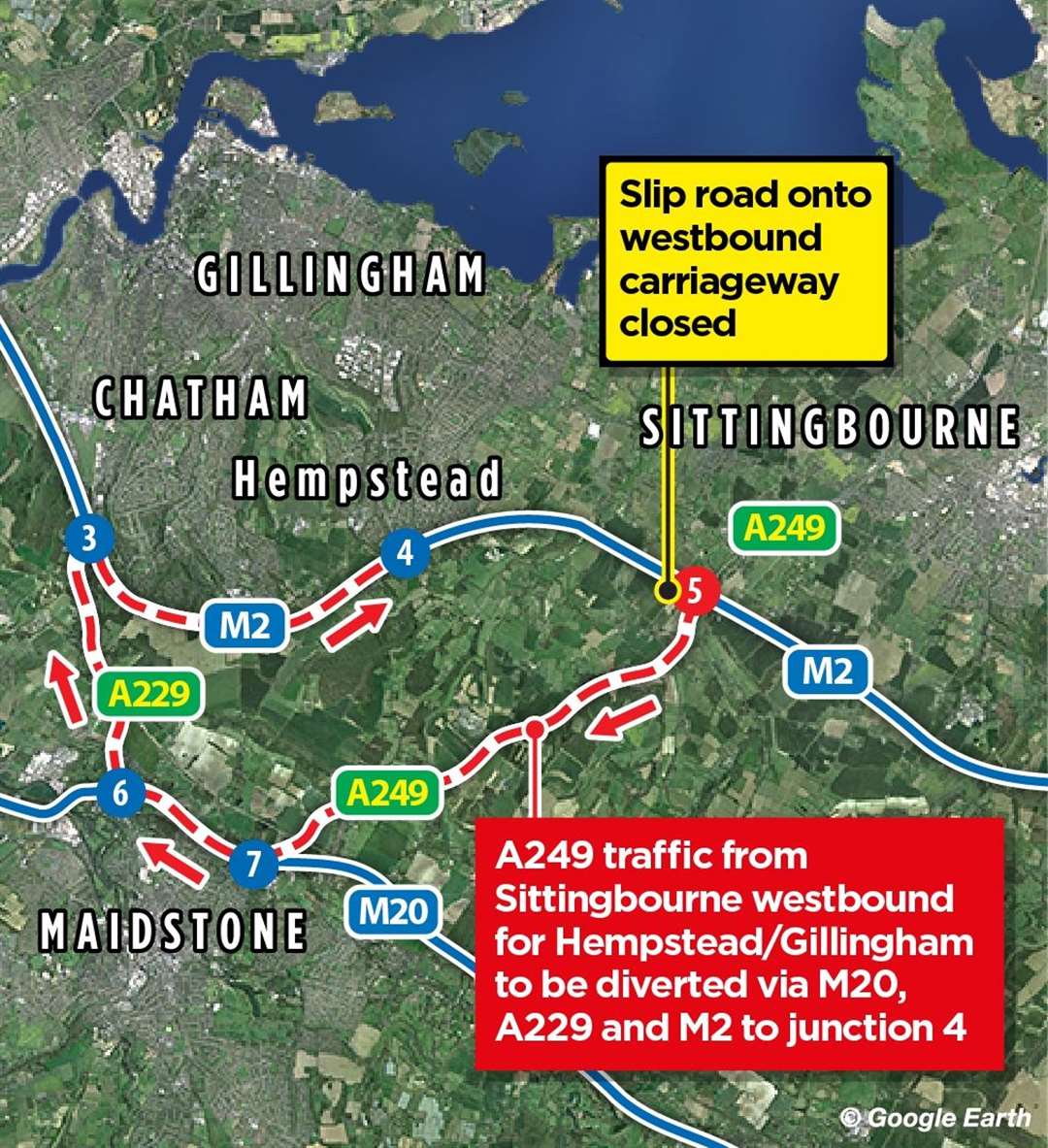 M2 to shut between Sittingbourne and Gillingham for two weekends