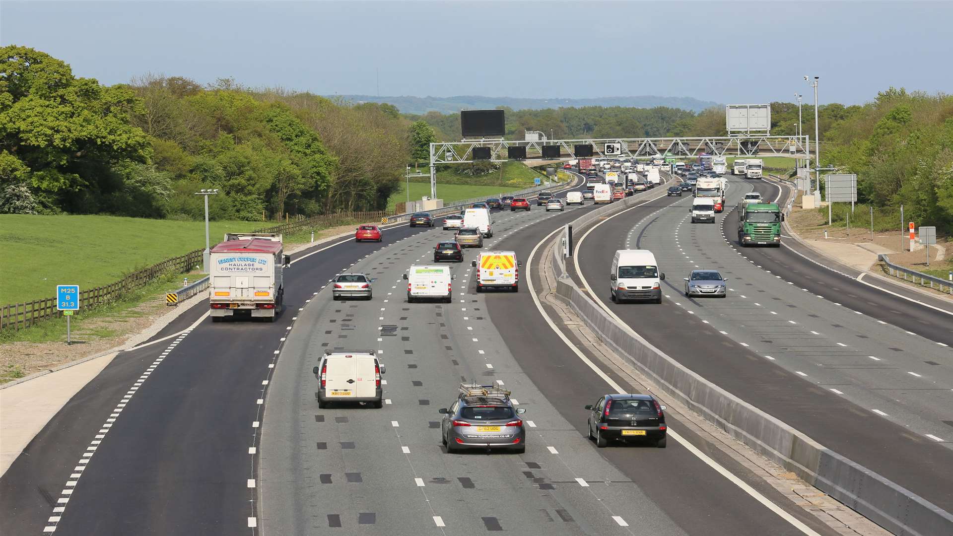 The crash happened shortly before 5pm, picture Highways Agency.