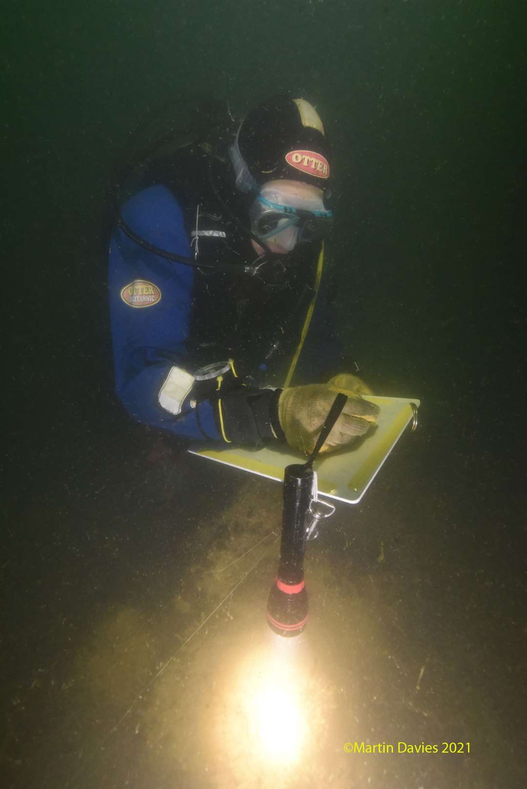 Investigating HMS Restoration. Picture copyright Martin Davies 2021