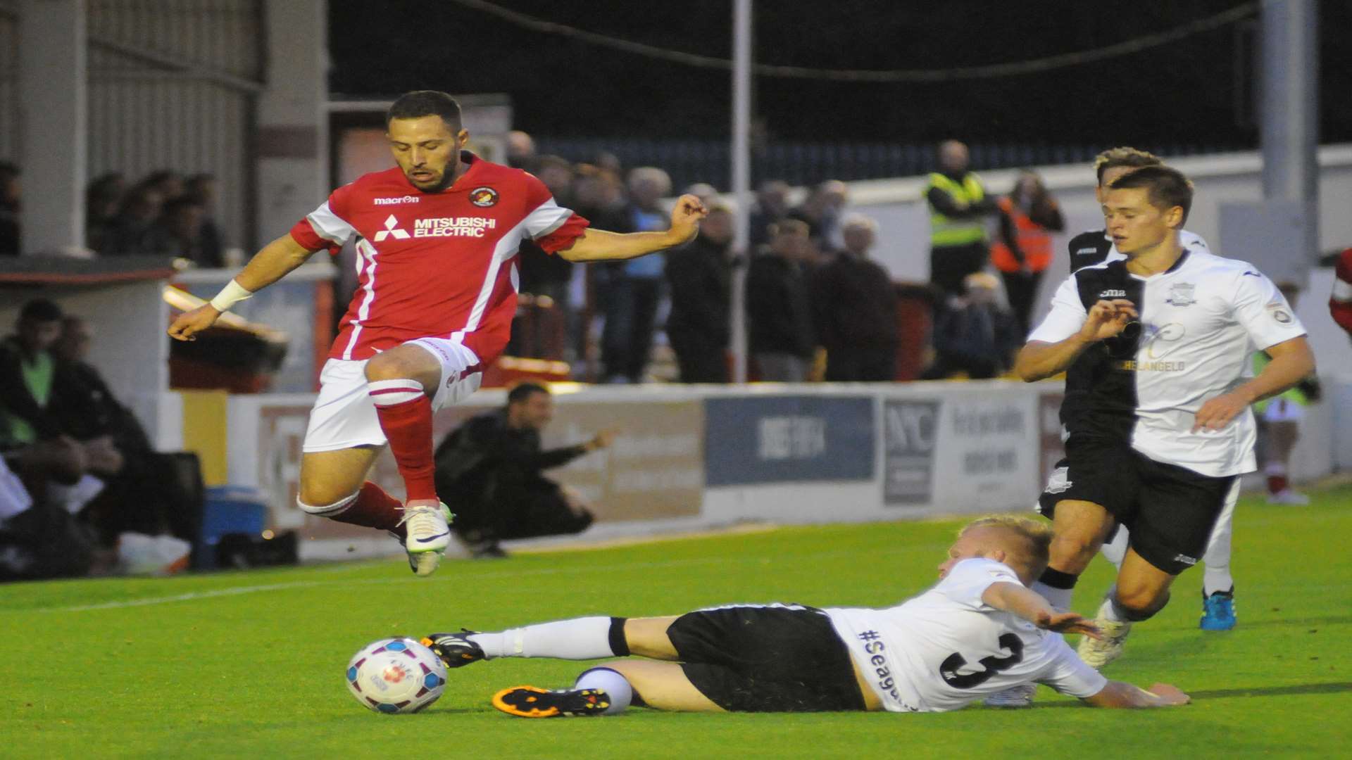 Robbie Willmott was excellent for Ebbsfleet against Weston-super-Mare Picture: Steve Crispe