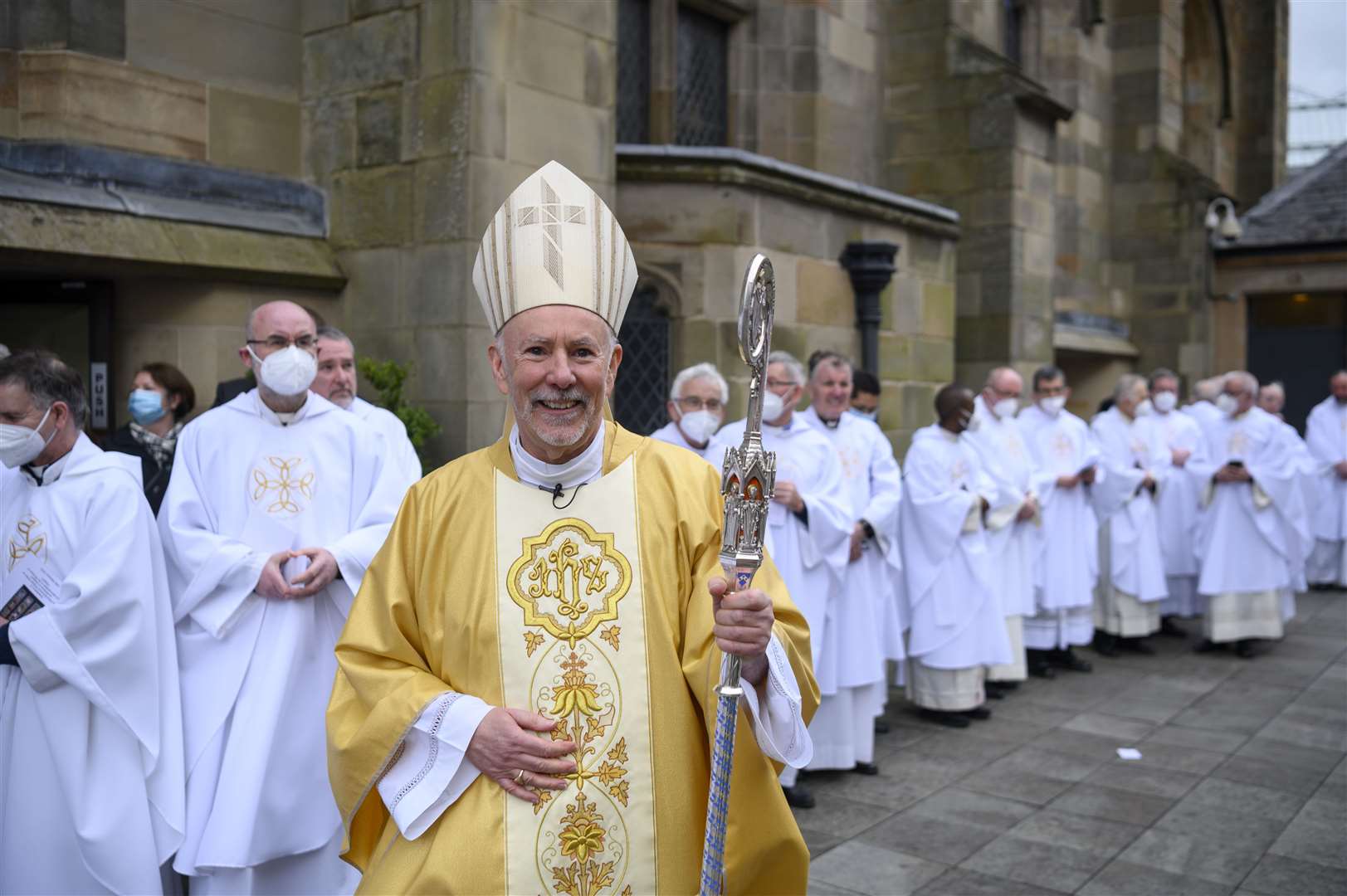 The Most Reverend William Nolan in Glasgow during his enthronement ceremony at St Andrew’s Cathedral (John Linton/PA)