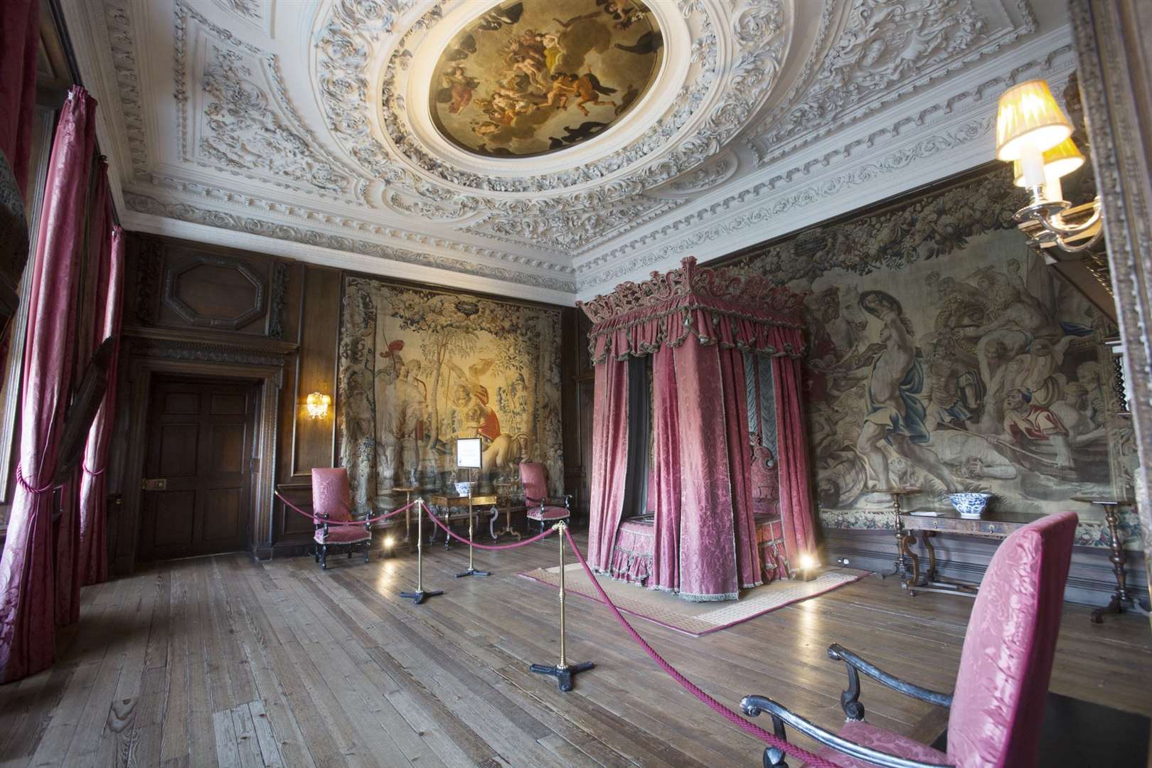 The Apothesosis of Hercules on the ceiling of the King’s Bedchamber at the Palace of Holyroodhouse (Royal Collection Trust/Her Majesty Queen Elizabeth II 2020/PA)