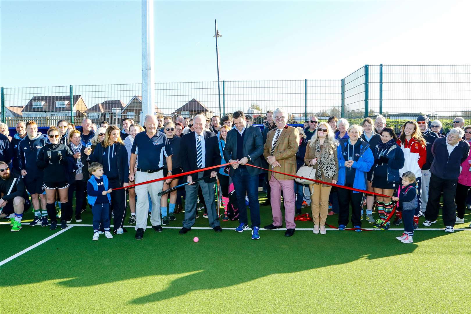 Mark Quinn officially opens the facility, flanked by Thanet North MP Sir Roger Gale and KCC's Mark Dance. Picture: Matt Bristow/mattbristow.net (5566295)