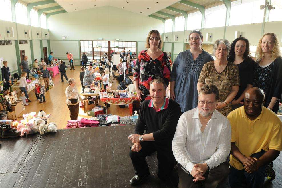 Commitee members pictured in the hall