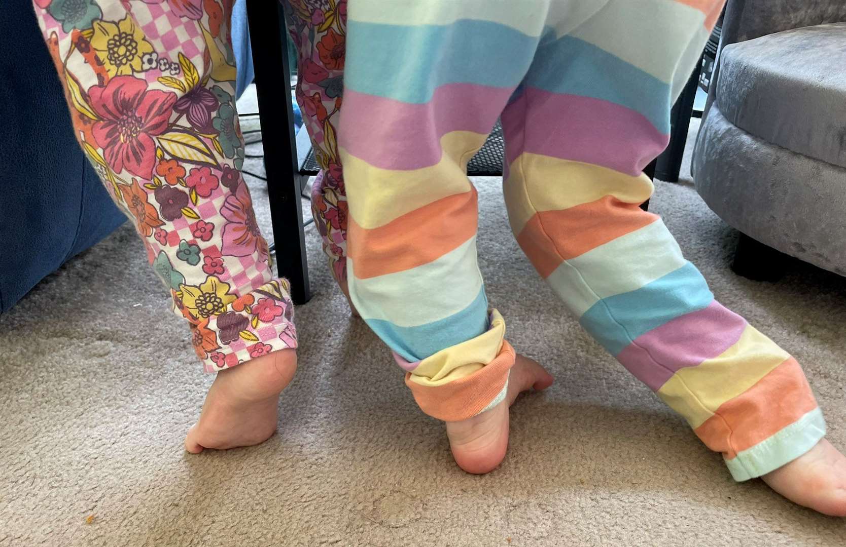 The mum doesn't know if they have underlying health issues that are preventing them from walking. Picture: @PhoenixEdSarah