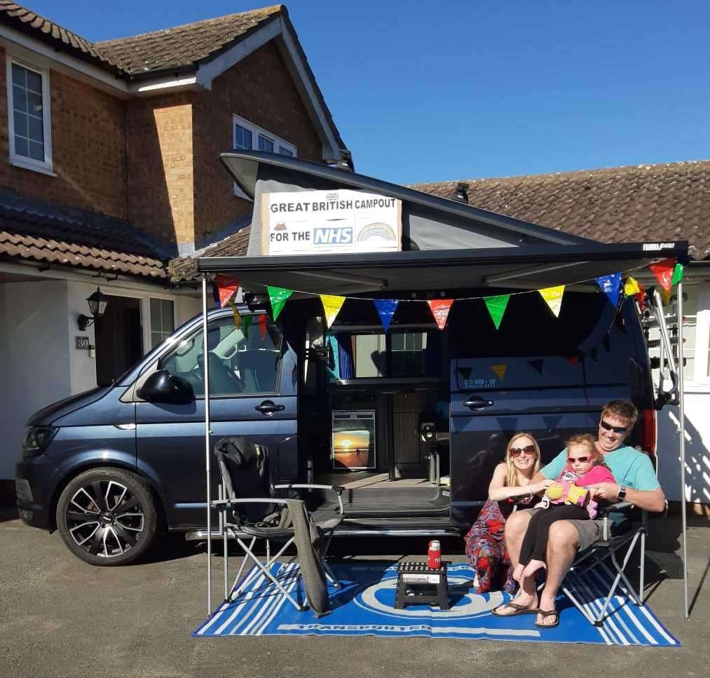 Nick McDonald's Great British Campout for the NHS on his drive sent in for Snapshot Kent