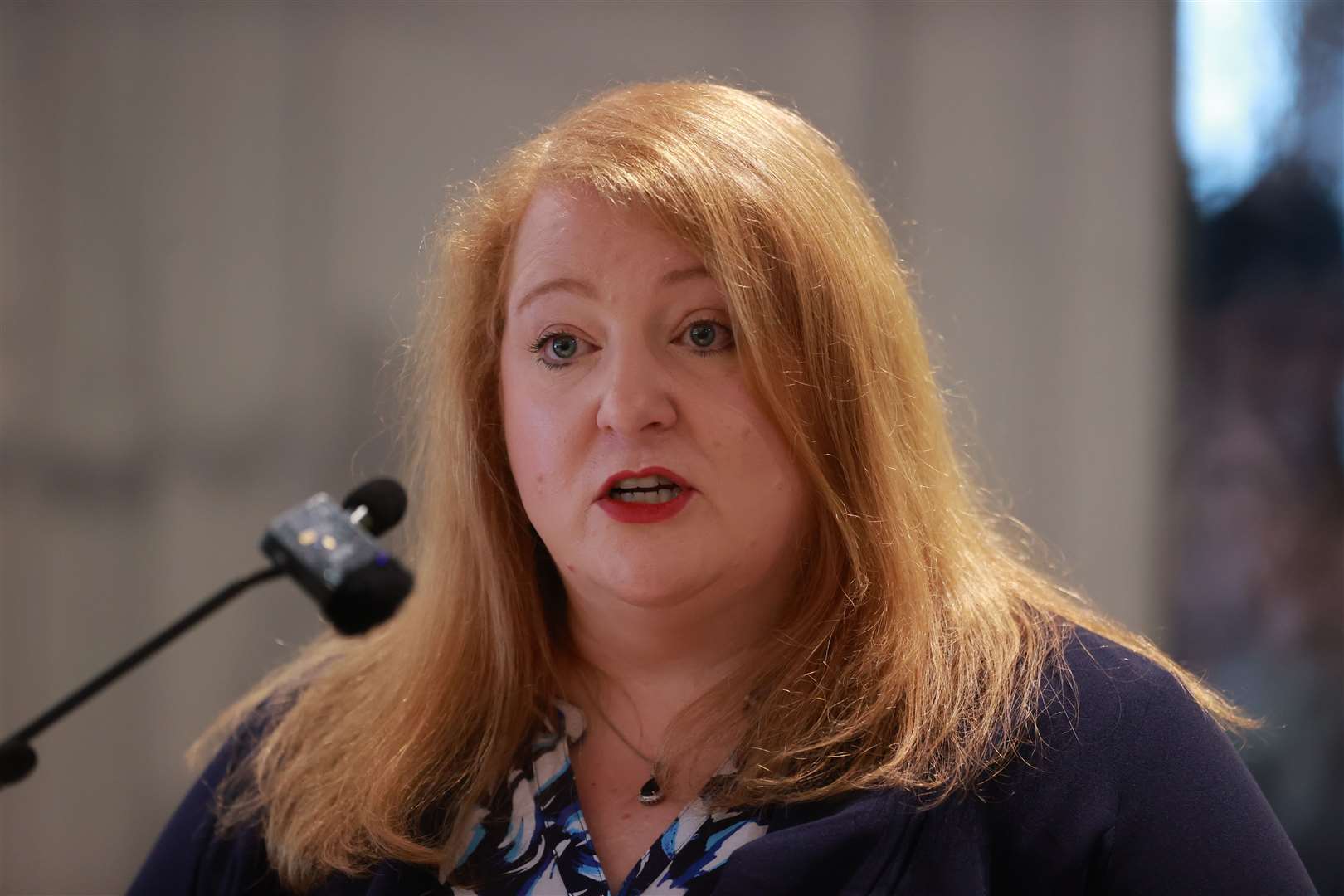 Justice Minister Naomi Long hit out at disinformation being spread online (Liam McBurney/PA)