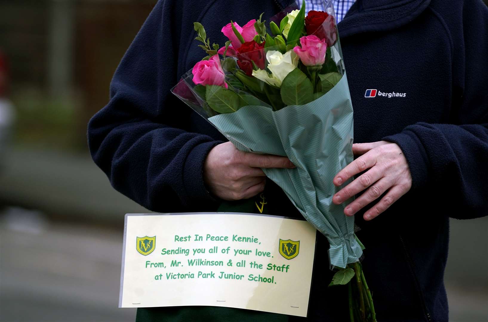 Flowers were left at the scene (Peter Byrne/PA)