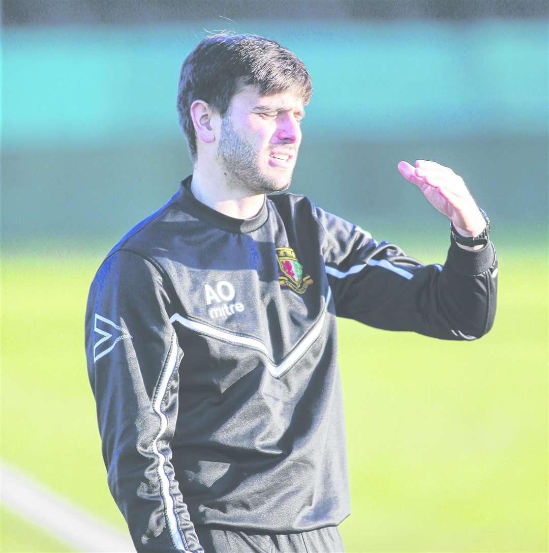 Sittingbourne manager Aslan Odev Picture: John Westhrop