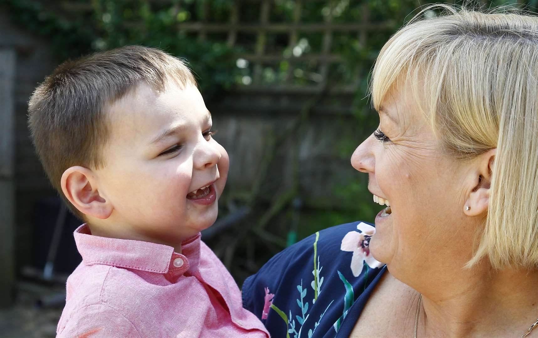 Tony with his mum, Paula Hudgell, from Kings Hill. Picture: Sean Aidan