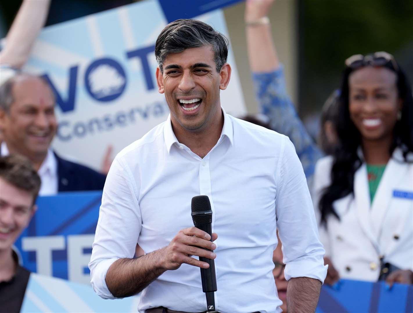 Rishi Sunak called the general election campaign on May 22, kickstarting campaigns across Kent. Picture: Joe Giddens/PA