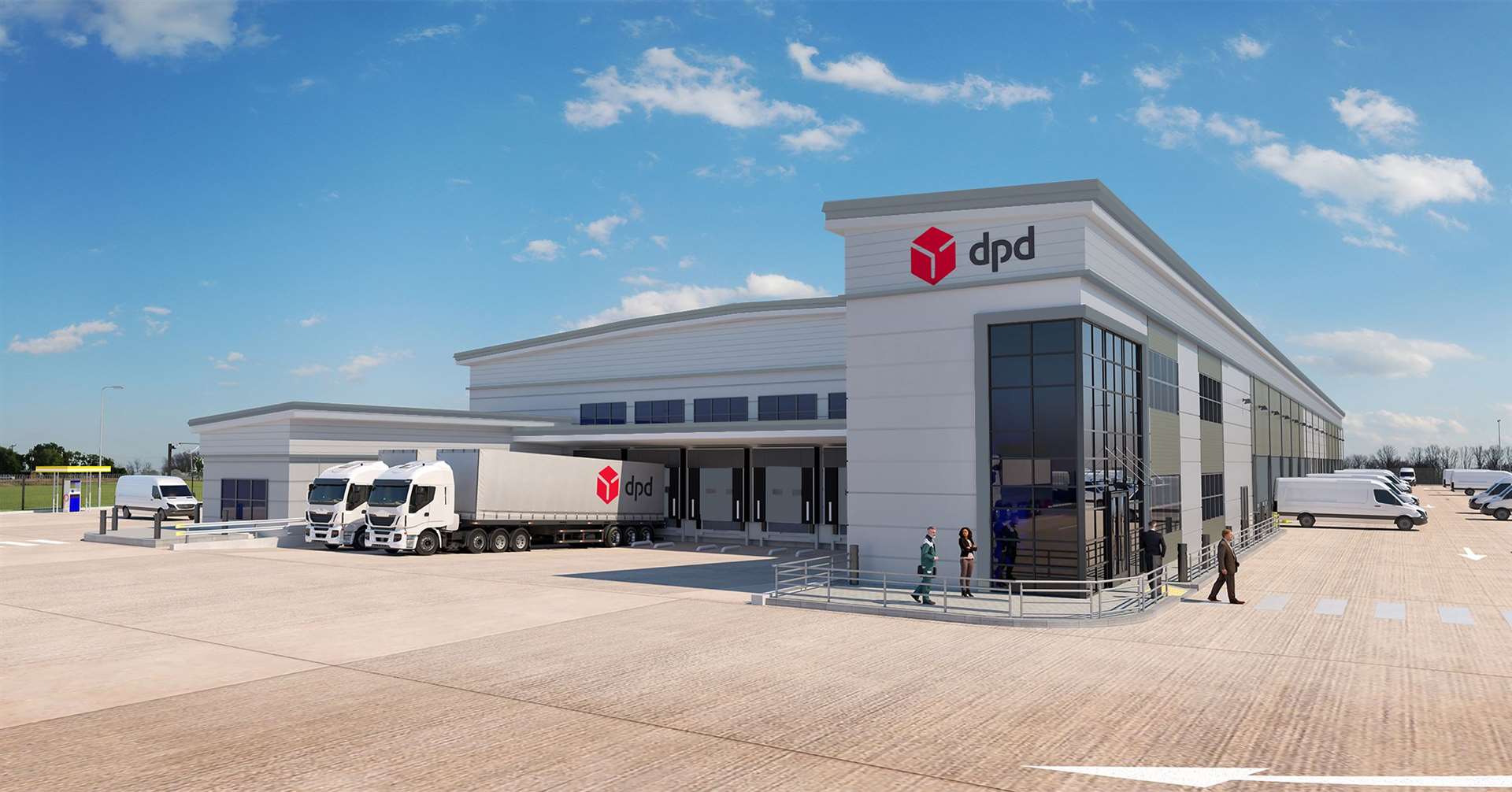 CGI of how the new DPD site in Wrotham will look