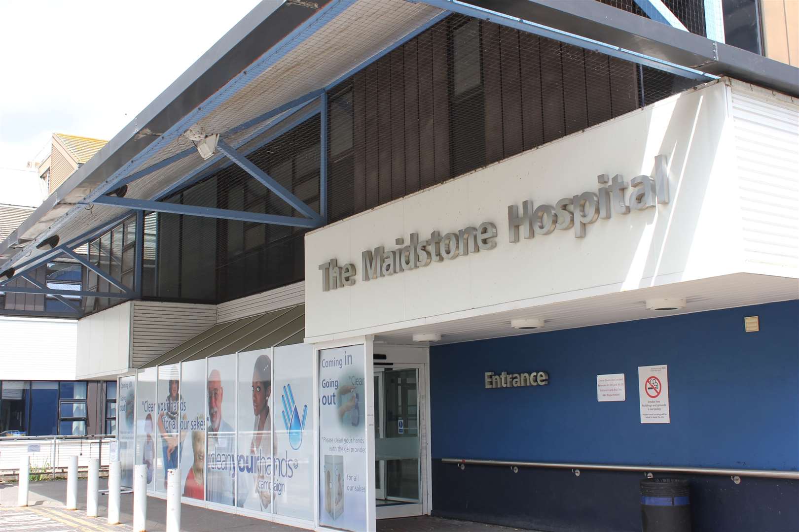 Maidstone Hospital, where a nurse, a receptionist and two staff were threatened by a drunken patient last year