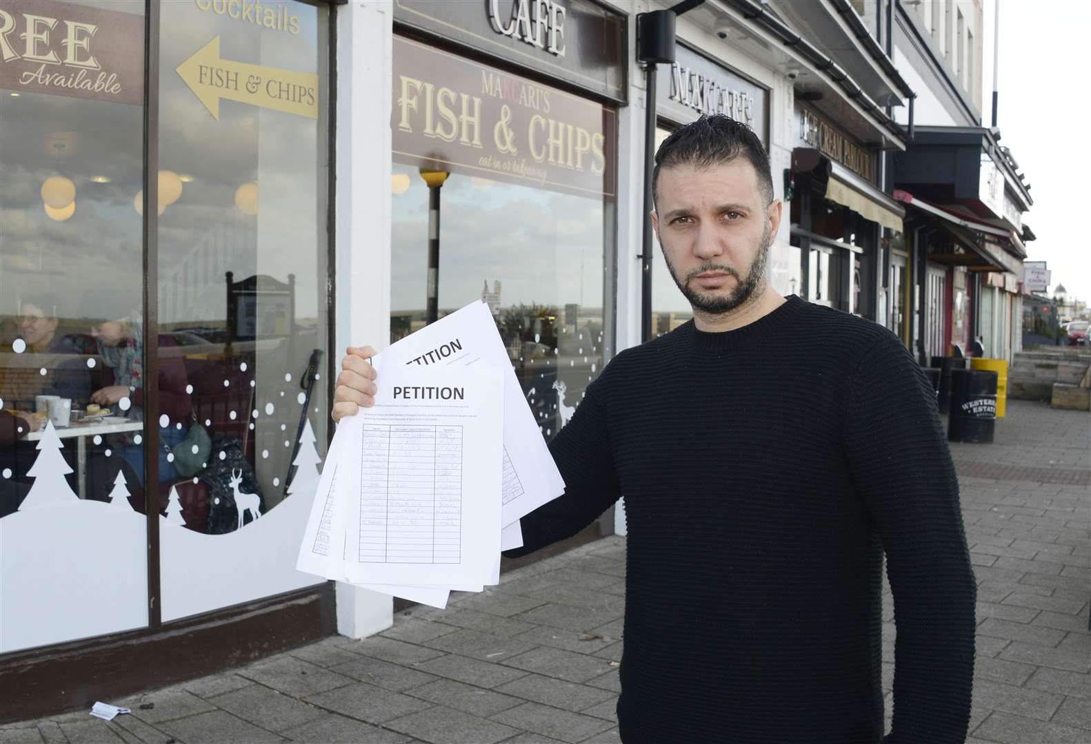 The owners of Makcari's have started a petition for more public toilets along Herne Bay seafront