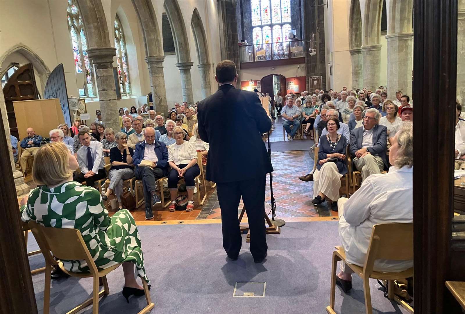 Weald of Kent general election hustings at St Mildred's Church, Tenterden