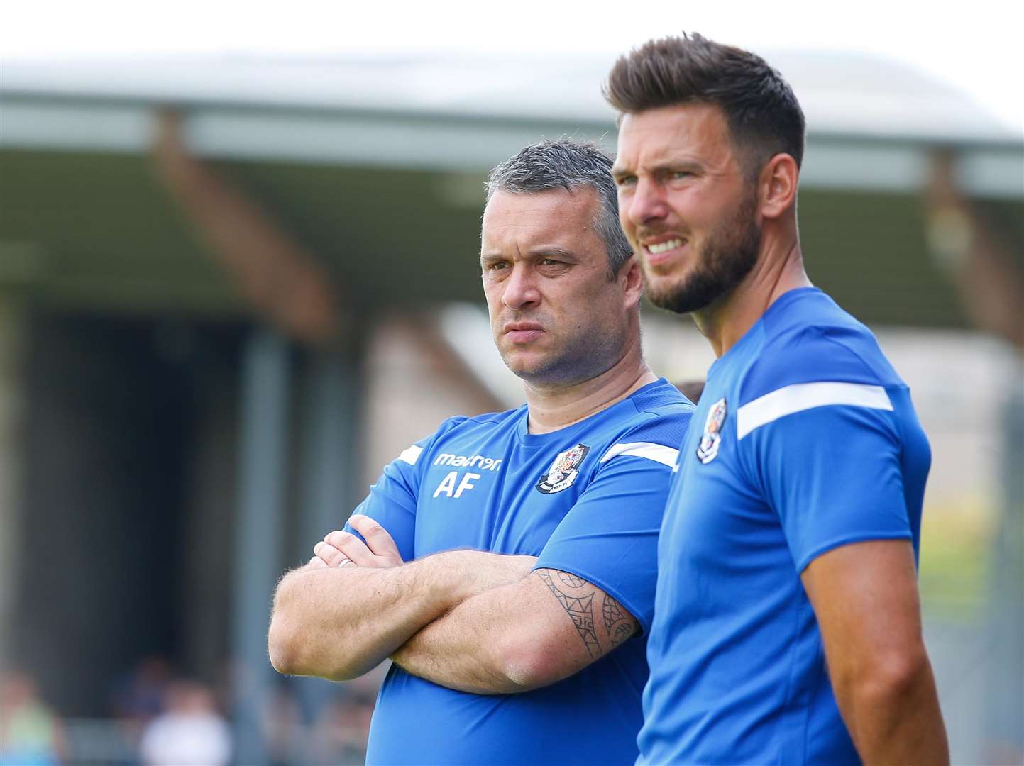 Dartford joint-managers Adam Flanagan and Jamie Coyle Picture: Andy Jones