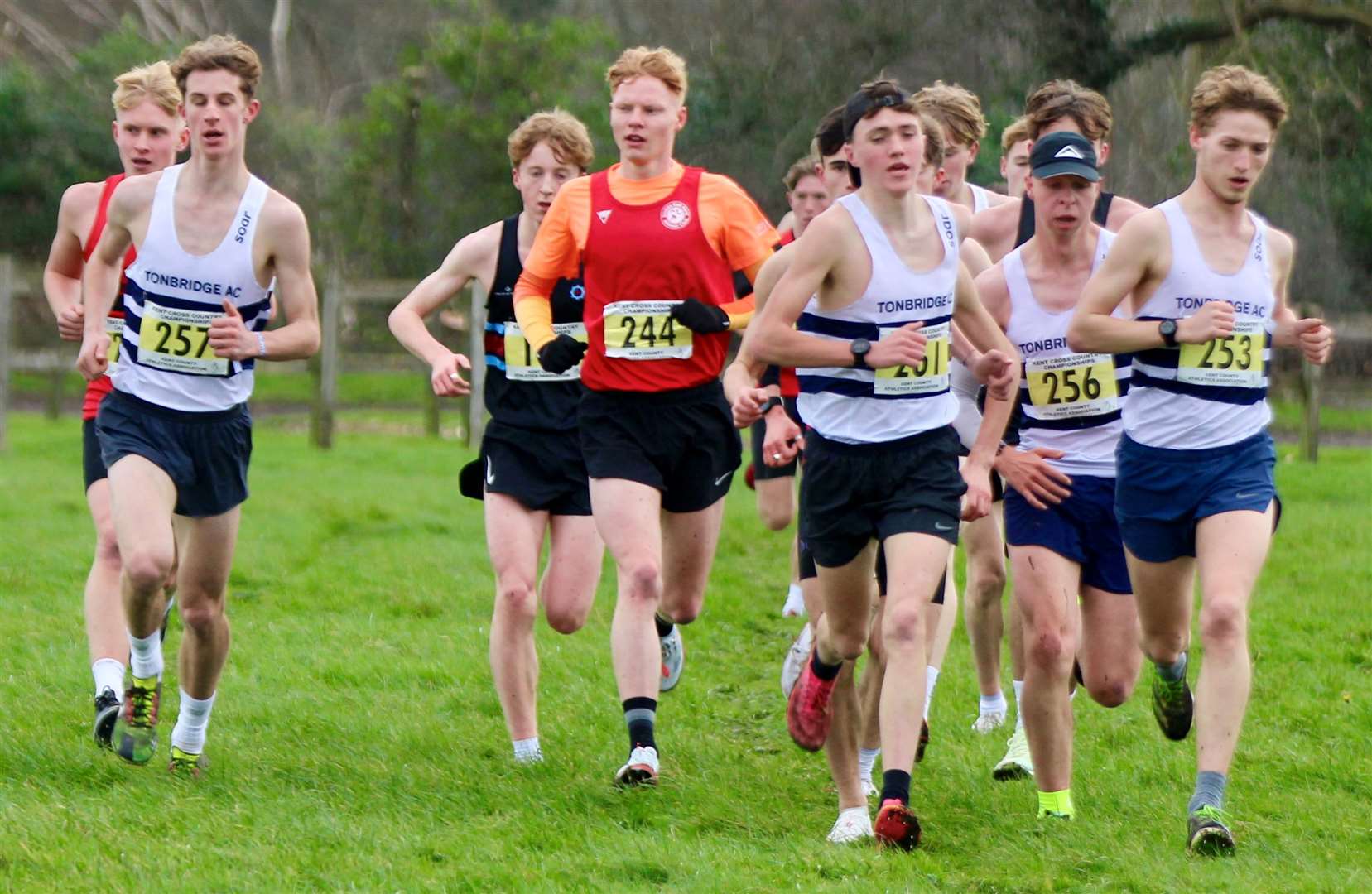 Invicta East Kent's Alex Dack (No.244) found the pace to win the under-20 men's event. Picture: Mark Hookway