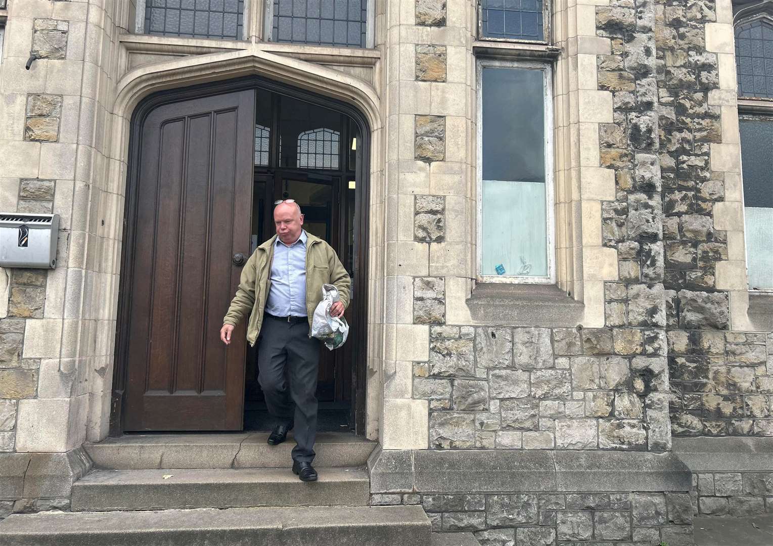 Robert Herbert leaving Maidstone Magistrates' Court in July