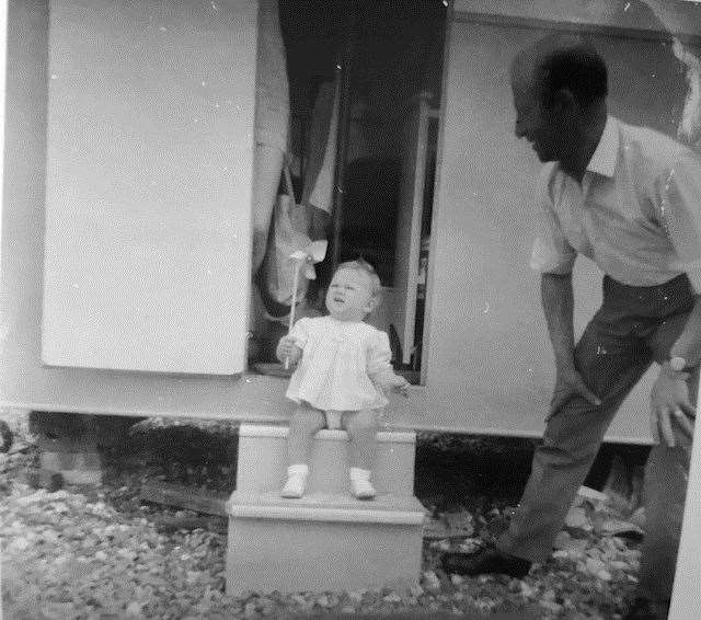 Amanda in Reculver aged one. Picture: Amanda Prowse