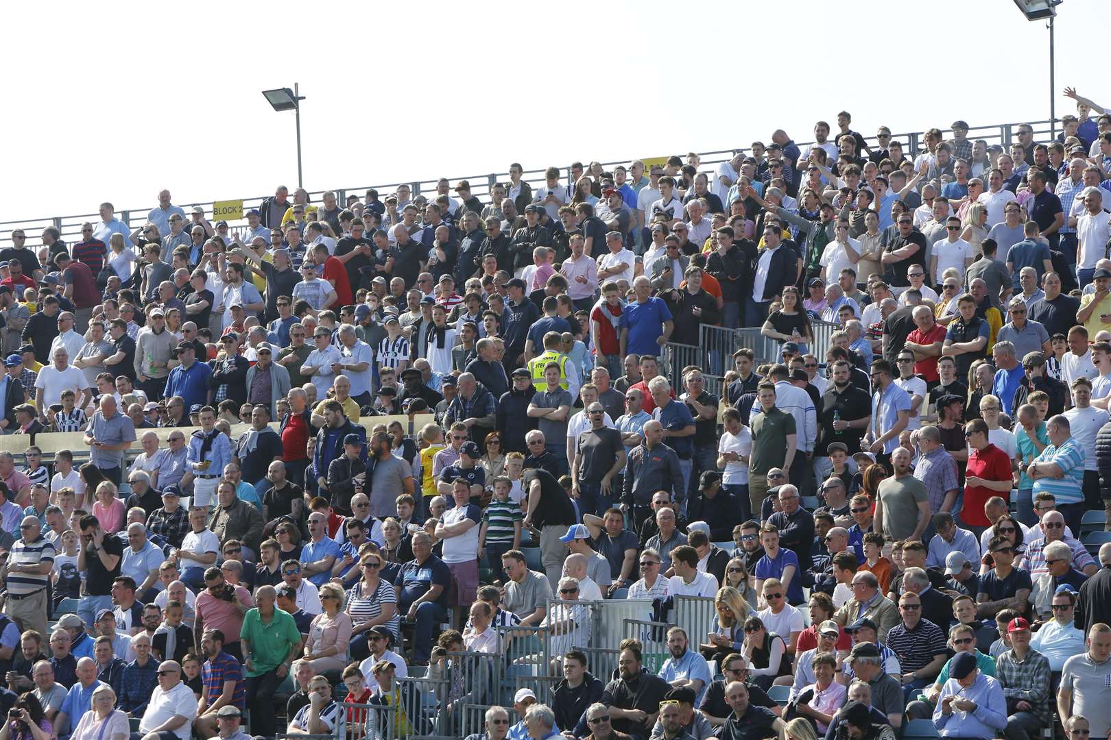 Away fans have been regularly housed in the open end at Priestfield Picture: Andy Jones