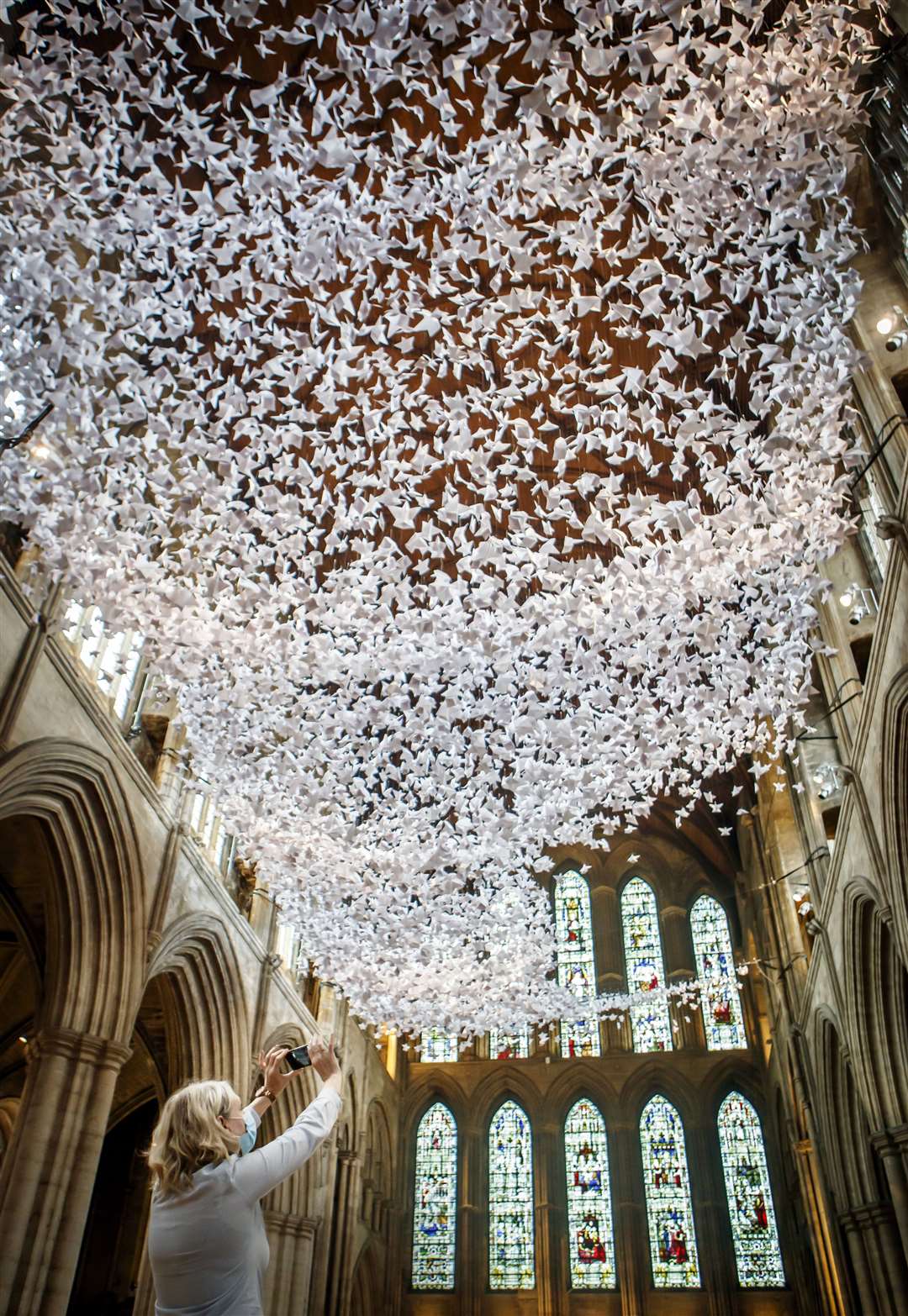 The installation at Ripon Cathedral (Danny Lawson/PA)