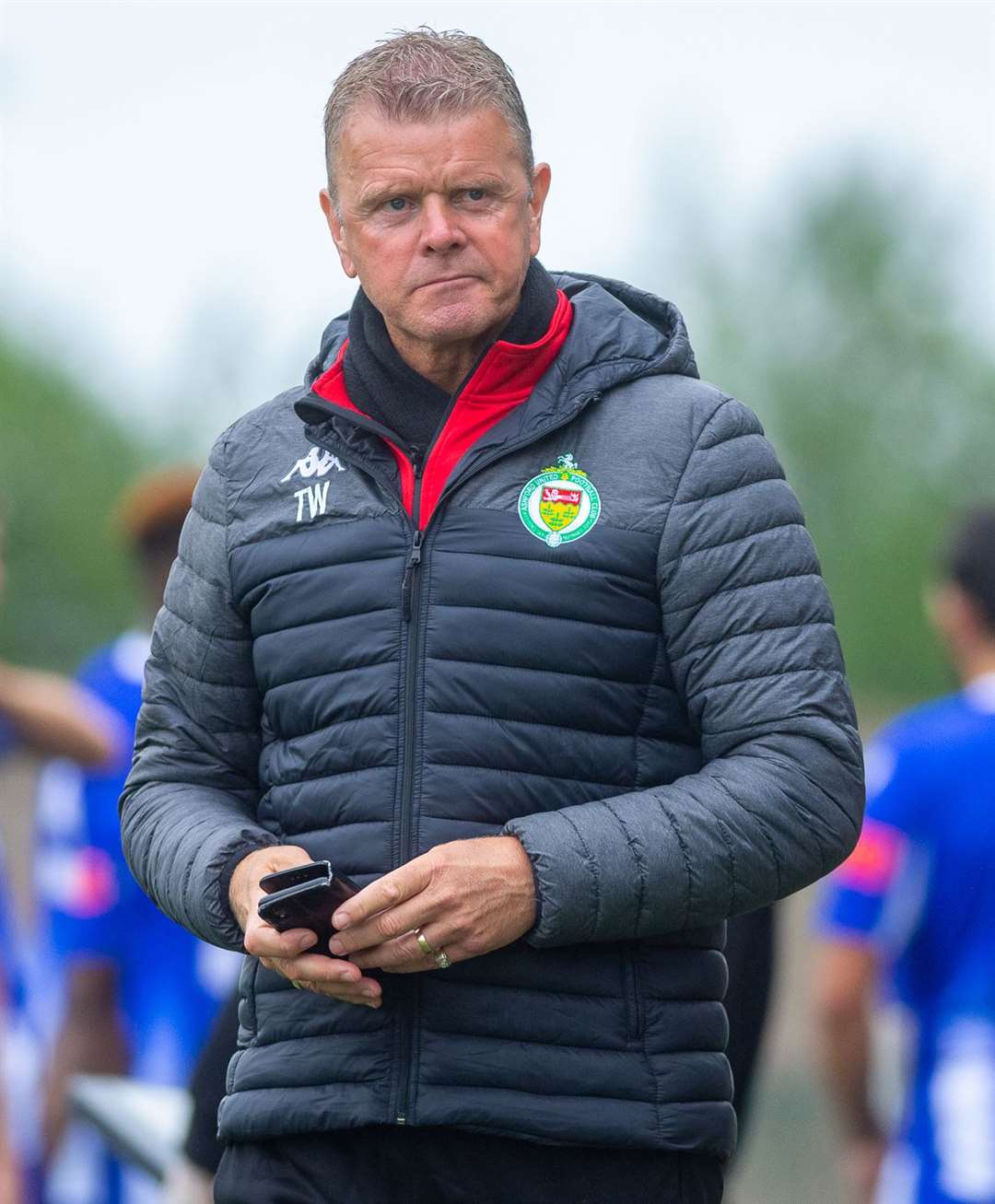 Ashford United manager Tommy Warrilow Picture: Ian Scammell