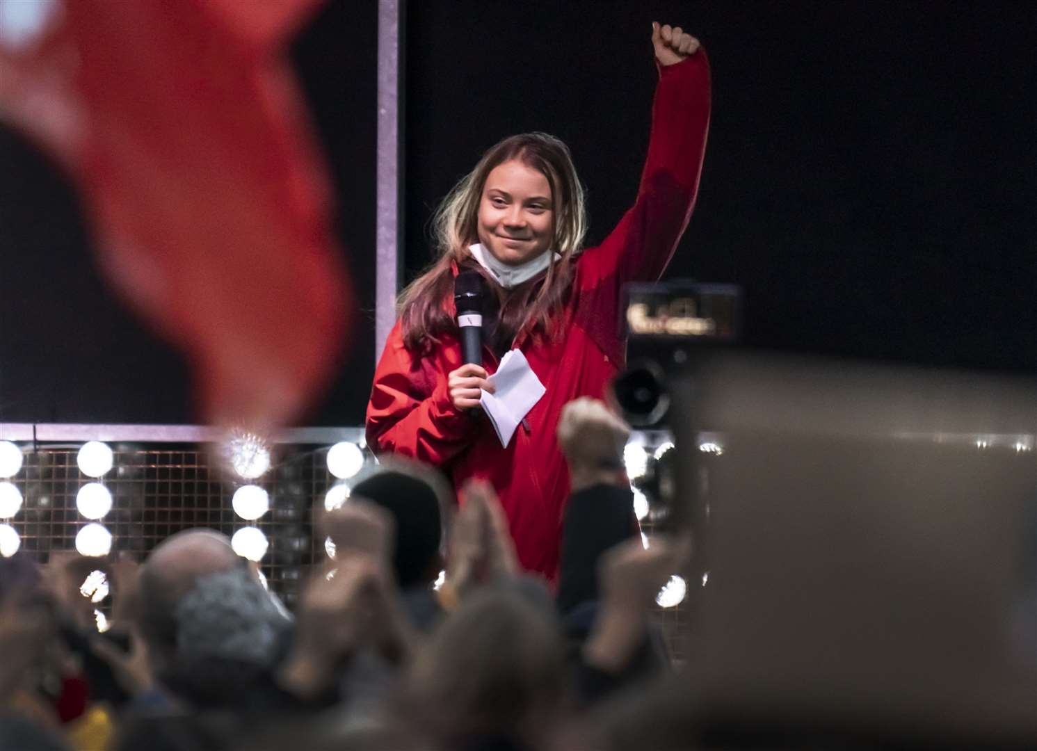 The climate activist returned to Sweden over the weekend (Danny Lawson/PA)