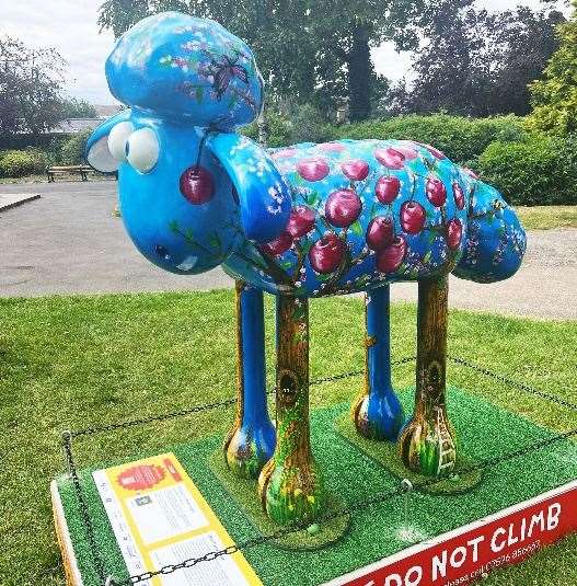 Cherry Shaun from the Shaun the Sheep Art Trail in Brenchley Gardens was also damaged