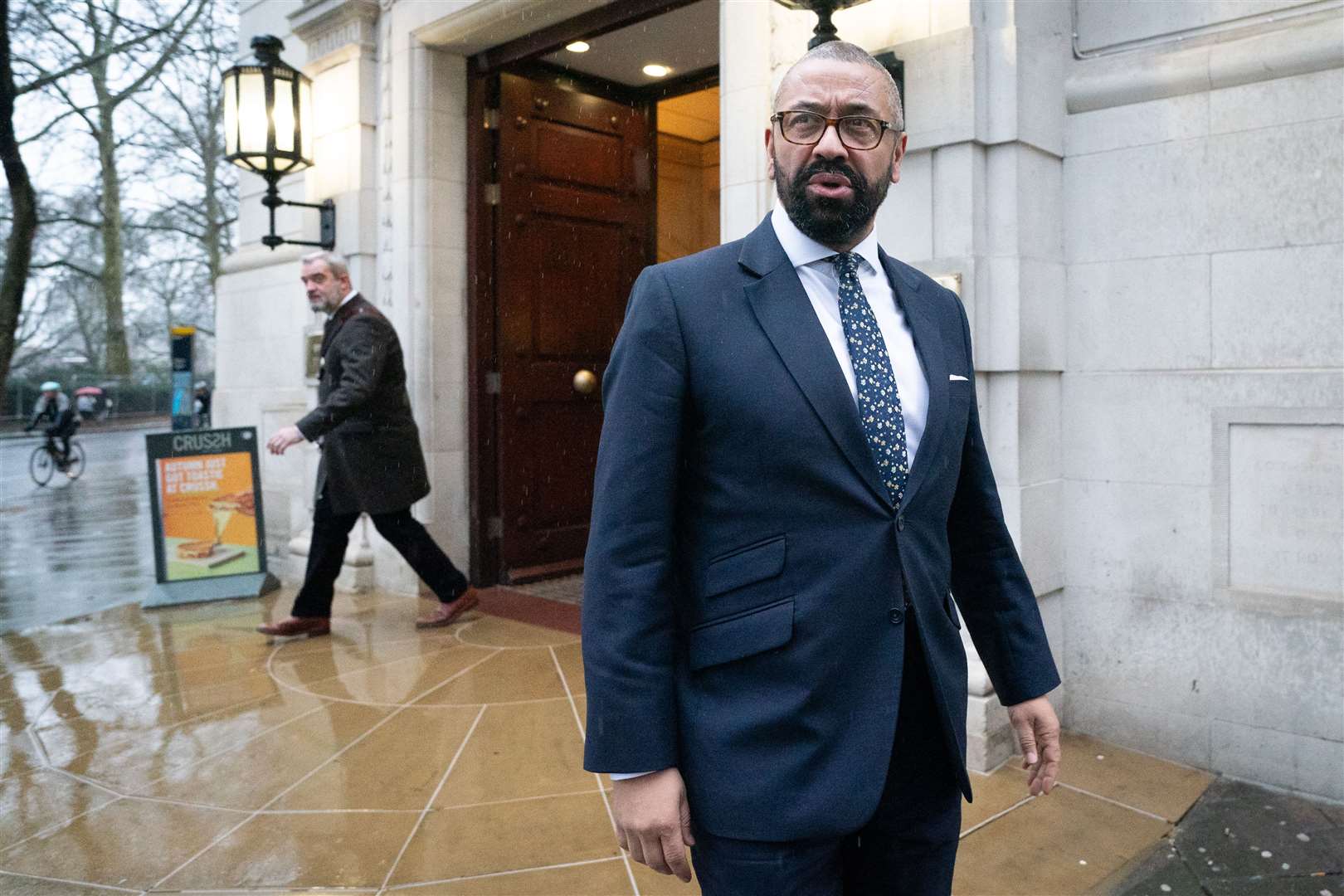 Home Secretary James Cleverly said the UK is ‘a positive outlier because of the actions that we have taken’ (Stefan Rousseau/PA)