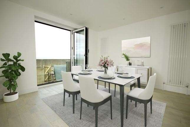 You can enjoy a meal and the sea views. Picture: Zoopla / Family Homes