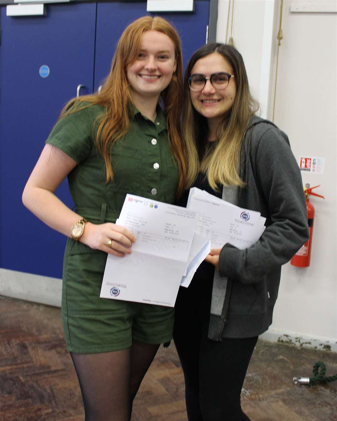 Wilmington grammar sixth form students Megan Smith and Ellena Mouzouris (15278046)