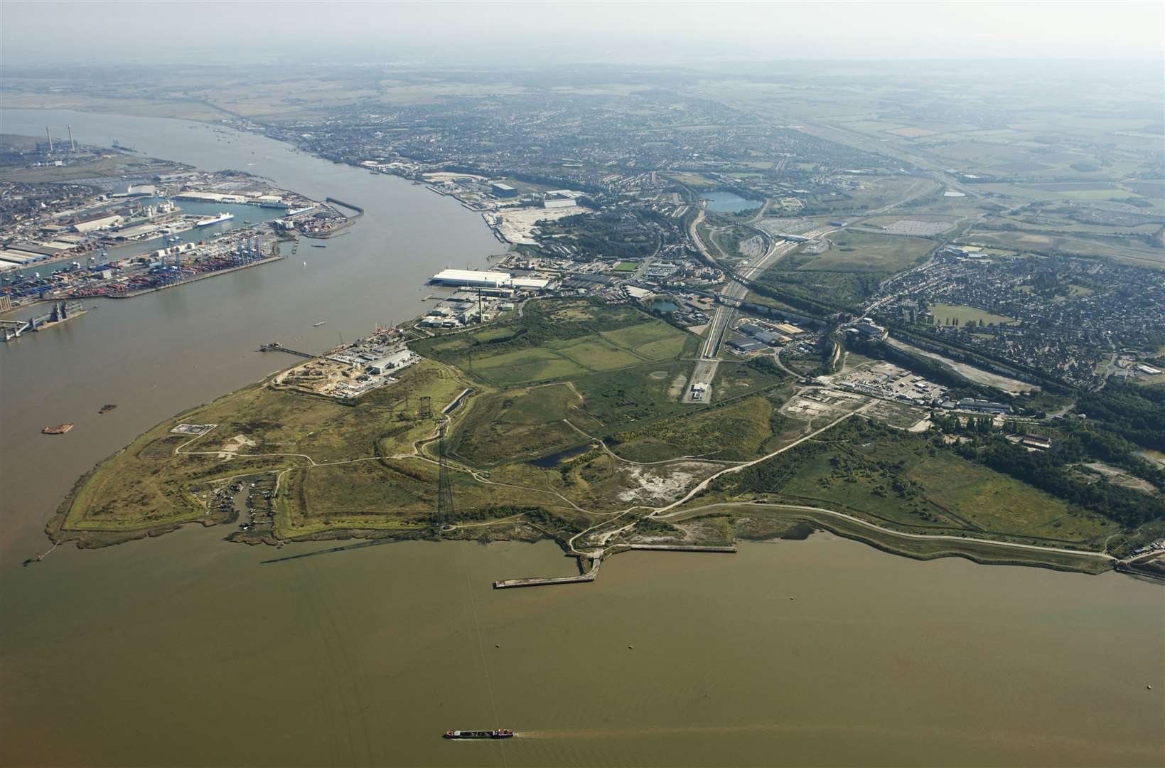 The London Resort is earmarked to be built on the Swanscombe Peninsula. Picture: EDF Energy