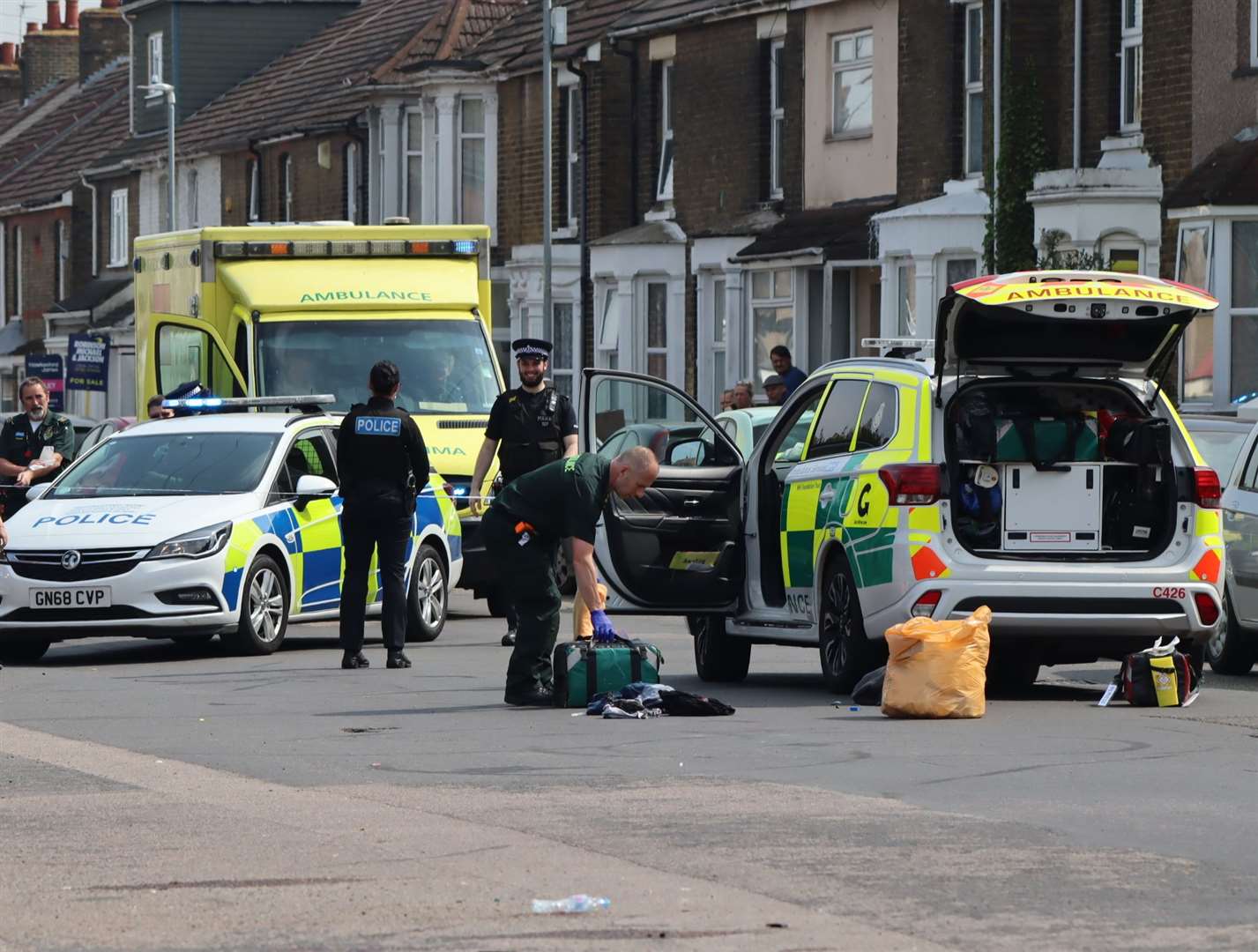 Police and medics were called to Tonge Road in Murston