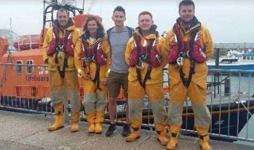 Kevin Hart with the RNLI. Picture provided by Alan Hollands