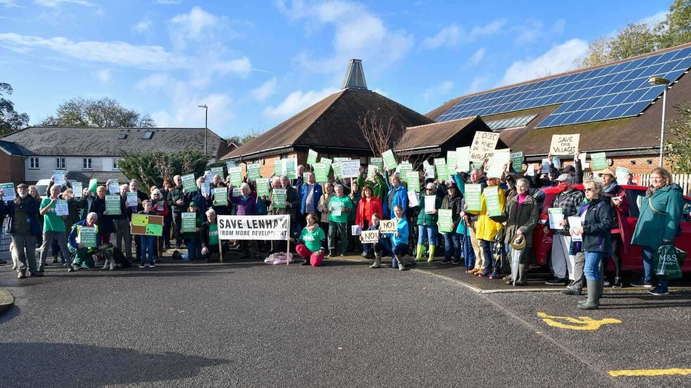 A large number of Lenham residents are opposed to the Heathlands scheme